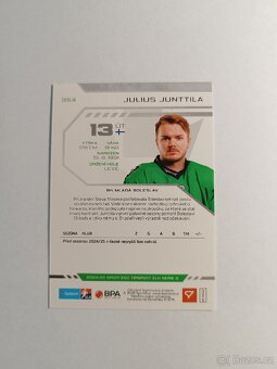 Hokejová kartička ELH Tipsport Julius Junttila - 2