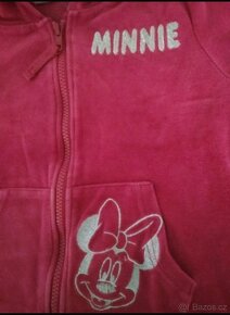 Růžová mikina s kapucí s Minnie 110/116 - 2