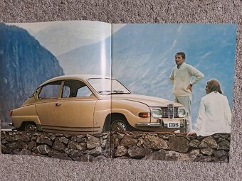 Prospekt automobilu SAAB V4 z roku 1970, dobový - 2