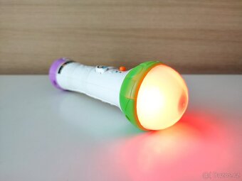 Dětský hrací svítící mikrofon Mattel, CZ lokace, věk 18m+ - 2