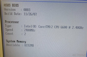 Motherboard Asus P5K + Core2Duo E6600 + 8GB RAM - 2