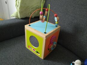 SCRATCH Dřevěná kostka s aktivitami - 2