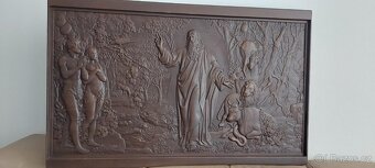Drevený obraz 100×63cmhr.4 cm.dub - 2