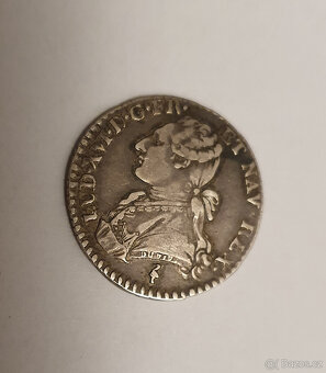 Stribrna mince Louis XVI 1783 Paris - 2