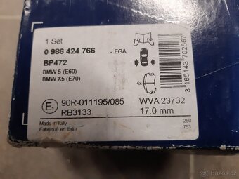 Brzdové destičky BMW X5 zadní - 2