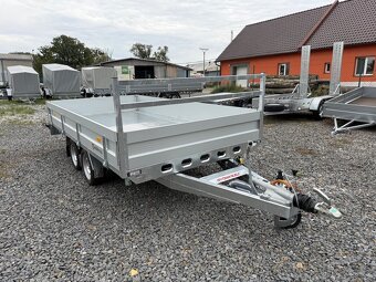 Přívěsný vozík 300x185cm,hydraulicky sklopný 3-strany,3500kg - 2