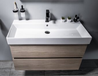 Keramické umyvadlo Sapho Kare 100 ( 98x46cm) - 2