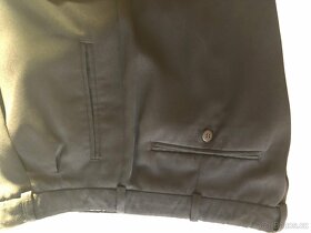 Kalhoty pánské černé pololesk - 2