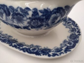 Starožitný omáčník - Kobalt KPM GERMANY, Krásný stav - 2