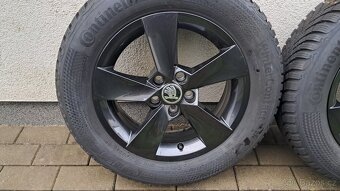 Prodám original zimní alukola Škoda 185 65 15 5x100 - 2