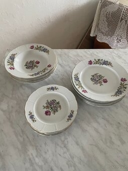 Porcelánový set talířů Thun - Československo - 2
