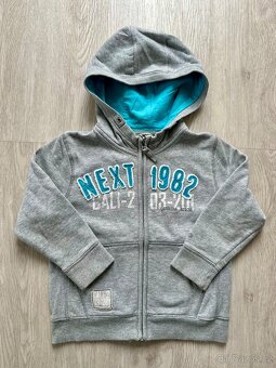 Mikina Next na zip s kapuci  104 - 2