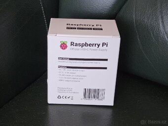 Zdroj Raspberry Pi - 3A originál USB-C - 2
