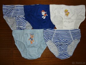 Nové-H&M-5x Slipy Tlapková Patrola 8-10 Let - 2