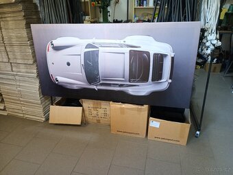 Prodám nástěnný obraz vč. rámu Porsche carrera 155 x 75 cm - 2