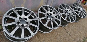 4ks Alu kola 5X100 15" Rapid,Octavia 1- TOP STAV - 2