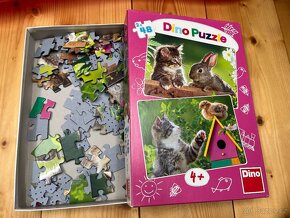 Puzzle zvířátka - 2 motivy - 2