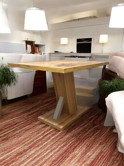 Prodám moderní designový stůl - dekor dubu - 2