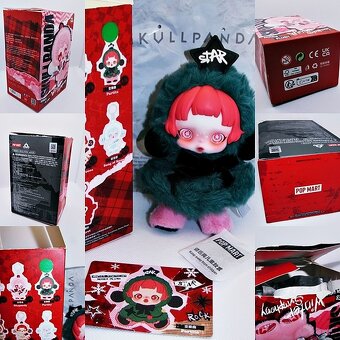 č.1 🐼POP MART SKULLPANDA plyšová panenka , přívěsek PARTITA - 2
