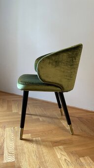 Nové designové židle z odolného sametu (až 12 ks) - 2