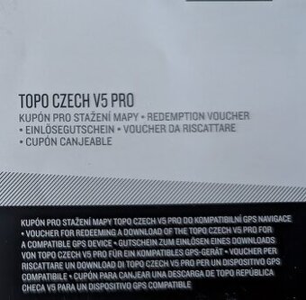 ZNÍŽENÁ CENA - Garmin TOPO Czech V5 PRO - 2