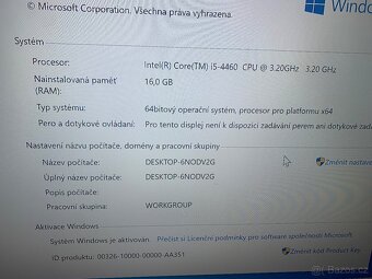 Herní PC- i5 4590 3,30Ghz/RAM 16GB/RX 570 4GB GDDR5/SSD 250 - 2