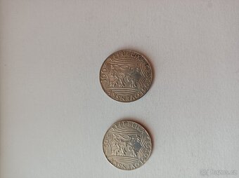 Prodám dvě stříbrné mince J.V.Stalin z r. 1949 - 2
