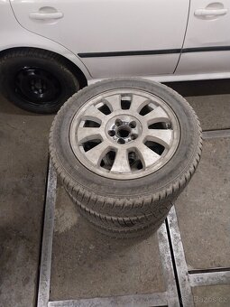 205/55/16 zimní alu sada 5x100 octavia golf - 2