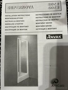 Sprchove dvere zalamovaci RAVAK SDZ2-70 white + transparent - 2