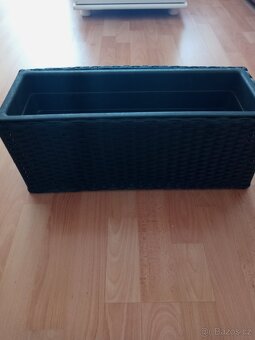 Truhlík na kvetiny 50x20 umělý ratan - 2