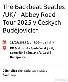 The Backbeat v ČB 28.5.2025 - 2