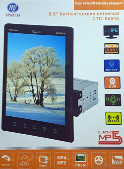1DIN LCD bluetooth 9,5inch dotykové multimediální vertikální - 2