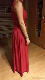 Společenské šaty malinová - 2