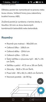 Patrová postel - 2