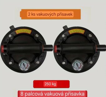 Vakuová přísavka s manometrem na 250 kg dlaždice okna - 2
