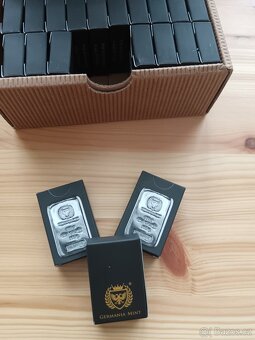 Stříbrný Slitek 100g čistého stříbra Germania Mint - 2