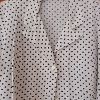 Letní propínací puntíkaté šaty, vel. 46-48 - 2