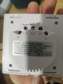 Tuya ovladač na rolety/žaluzie + x2 WiFi spínač pro ovládání - 2