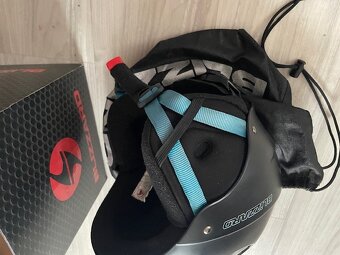 Lyžařská přilba Blizzard black matt neon blue 52-56 cm - 2