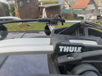 Prodám kompletní střešní nosič THULE + 2x nosič kol – málo p - 2