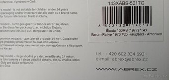 ABREX 1:43 BARUM RALLYE 1976 - 2