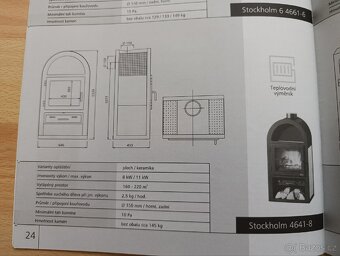 Krbová kamna s výměníkem ABX Stockholm - 2