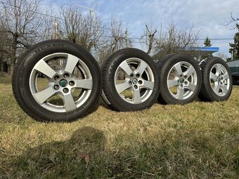 Originál alu kola Škoda Sprint - TOP stav, letní pneu - 2