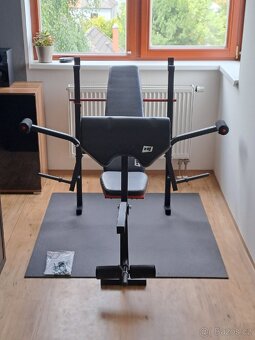 Lavice (bench) + Závaží 30 kg + Posilovací tyč - 2