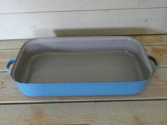 Modrý smaltovaný pekáč velký - 2