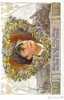 Historické pohlednice romantik - 2