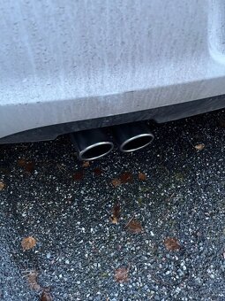 NEREZOVÉ a ČIERNE koncovky na výfuk - dvojitá koncovka - 2