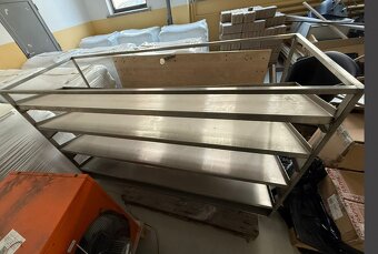 Nerezový regál - - 2