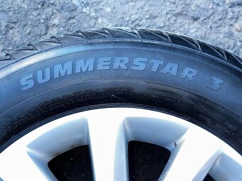 Original ALU kola VW Bristol 15" 6,5J ET50 + 195/65/R15 - 2