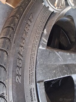 Sada 4x alu kola 17’ s letní pneu - 2